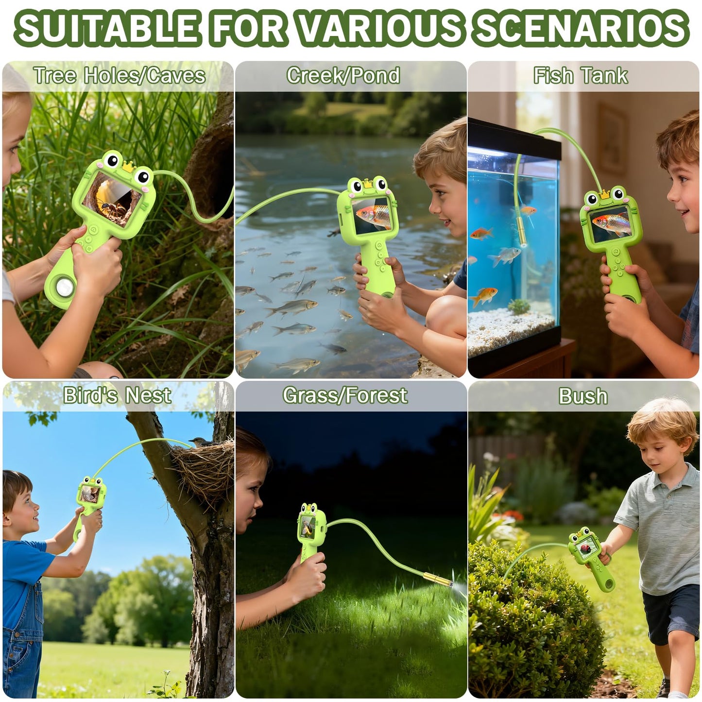 Kiscamgear Kids Camera and Endoscope with Light — STEM Outdoor Explorer