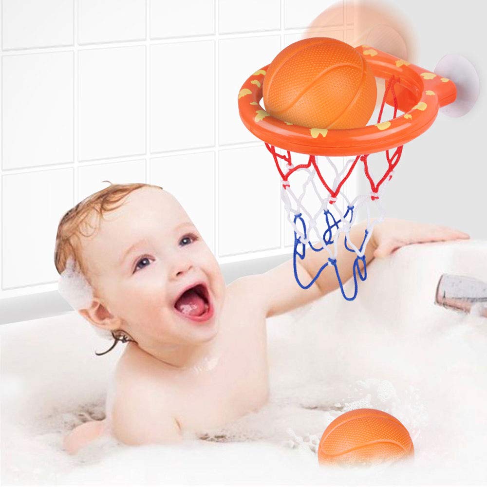 KISEER 2 Pack Bathtub Basketball Hoop with Heavy Duty Suction Cups – 6 Balls Included