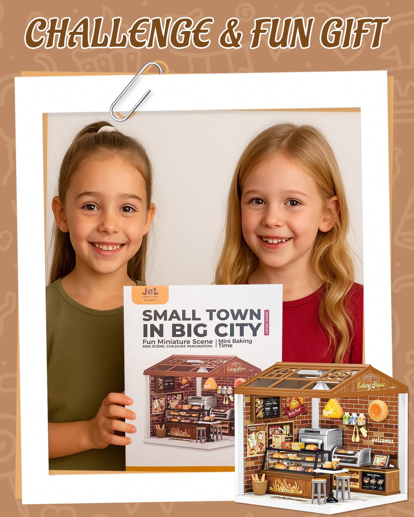 Kisoy DIY Miniature House Kit — Tiny House Model with Furniture & LED Light for Adults
