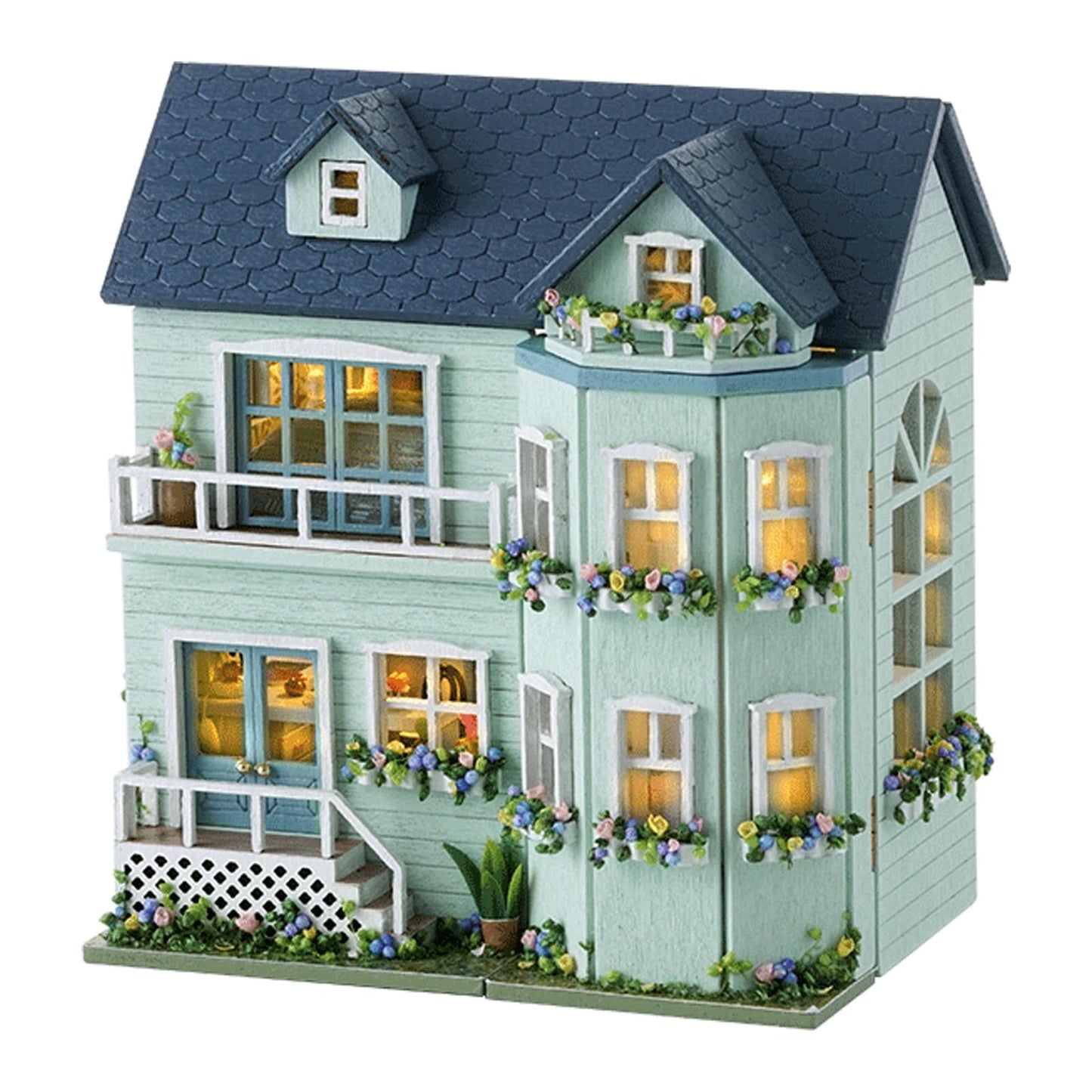 Kisoy Romantic Dollhouse Kit – Creative DIY Gift & Cozy Decor