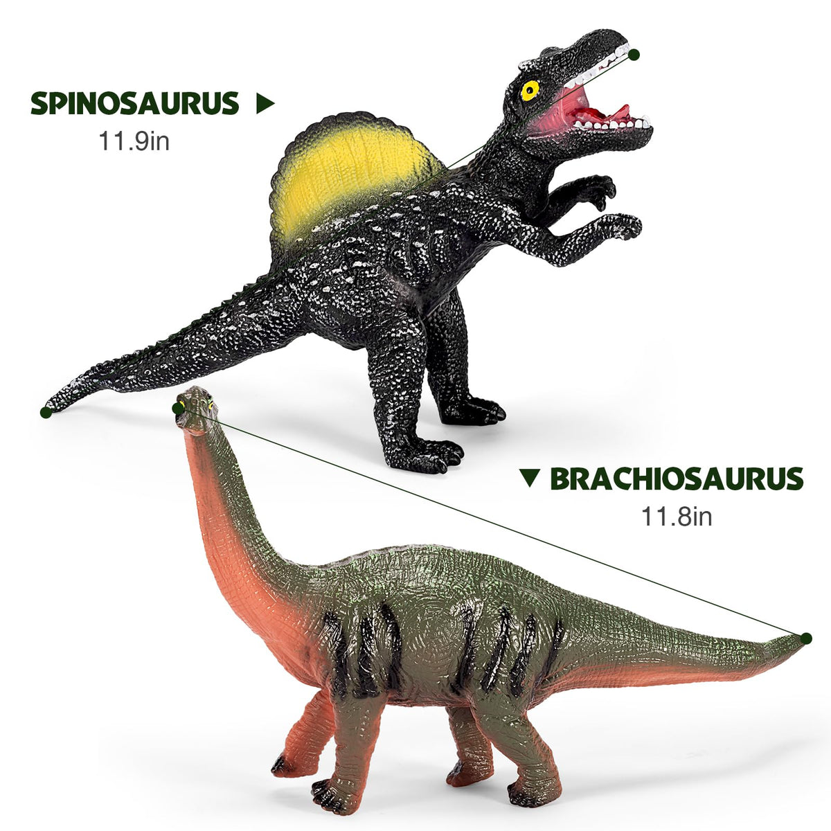 Kissdream 7-Piece Jumbo Dinosaur Toys – Realistic Giant Dino Set for Kids