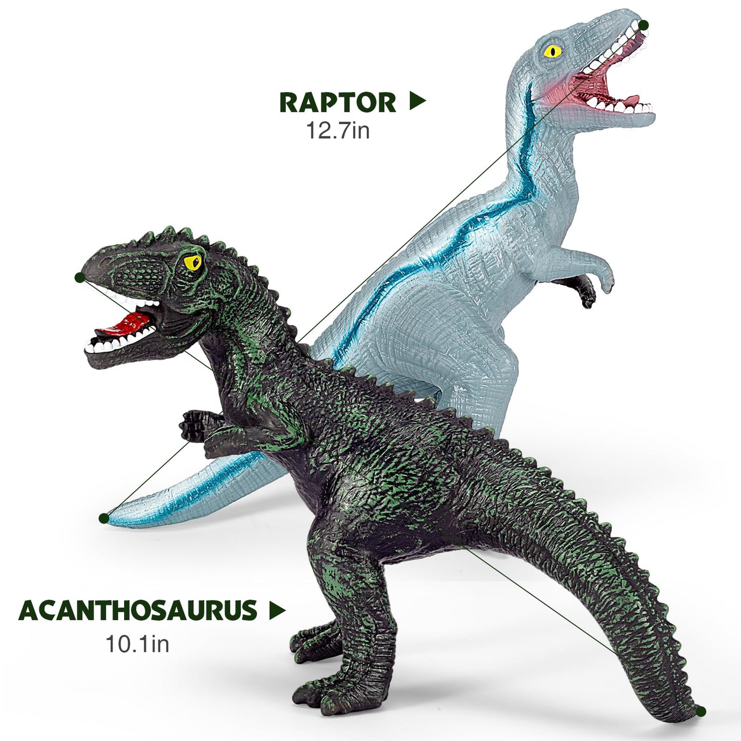 Kissdream 7-Piece Jumbo Dinosaur Toys – Realistic Giant Dino Set for Kids
