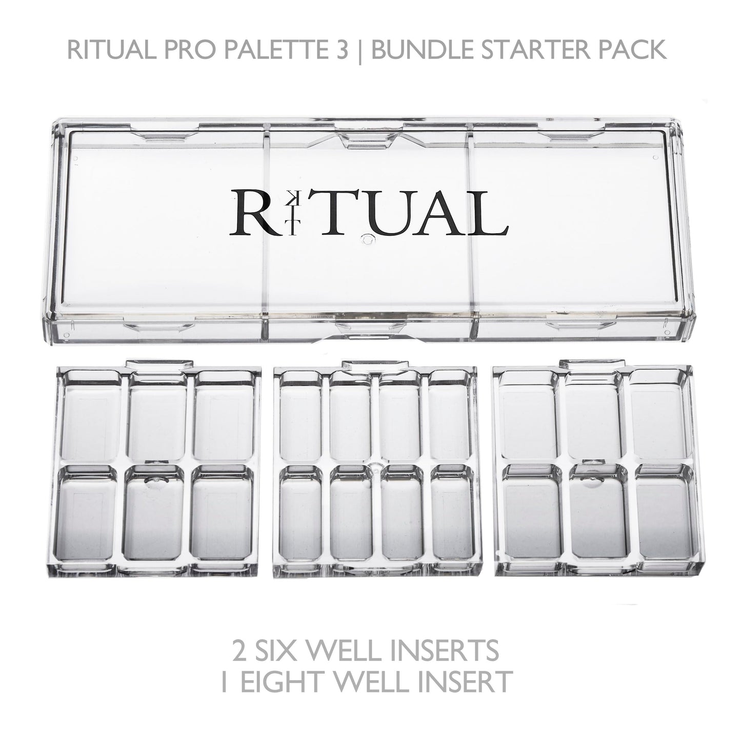 KIT RITUAL Empty Makeup Palette — 20 Wells, Interchangeable System | Ritual Pro Palette 3