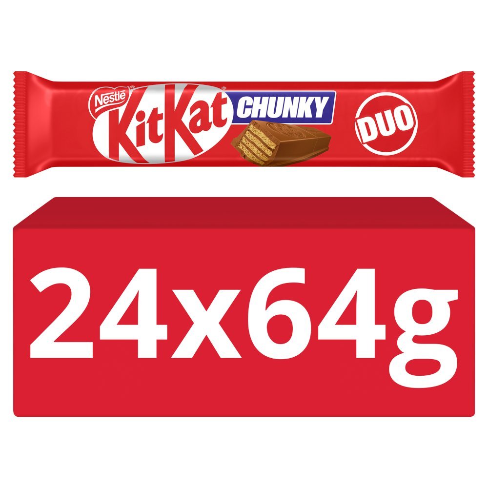 KitKat Chunky Duo Milk Chocolate Bar 64g (Box of 24)