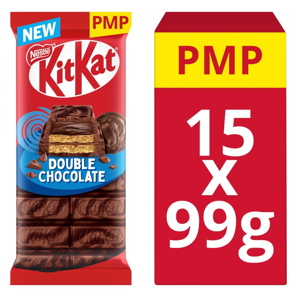 KitKat Double Chocolate Sharing Bar 99g PMP (Box of 15)