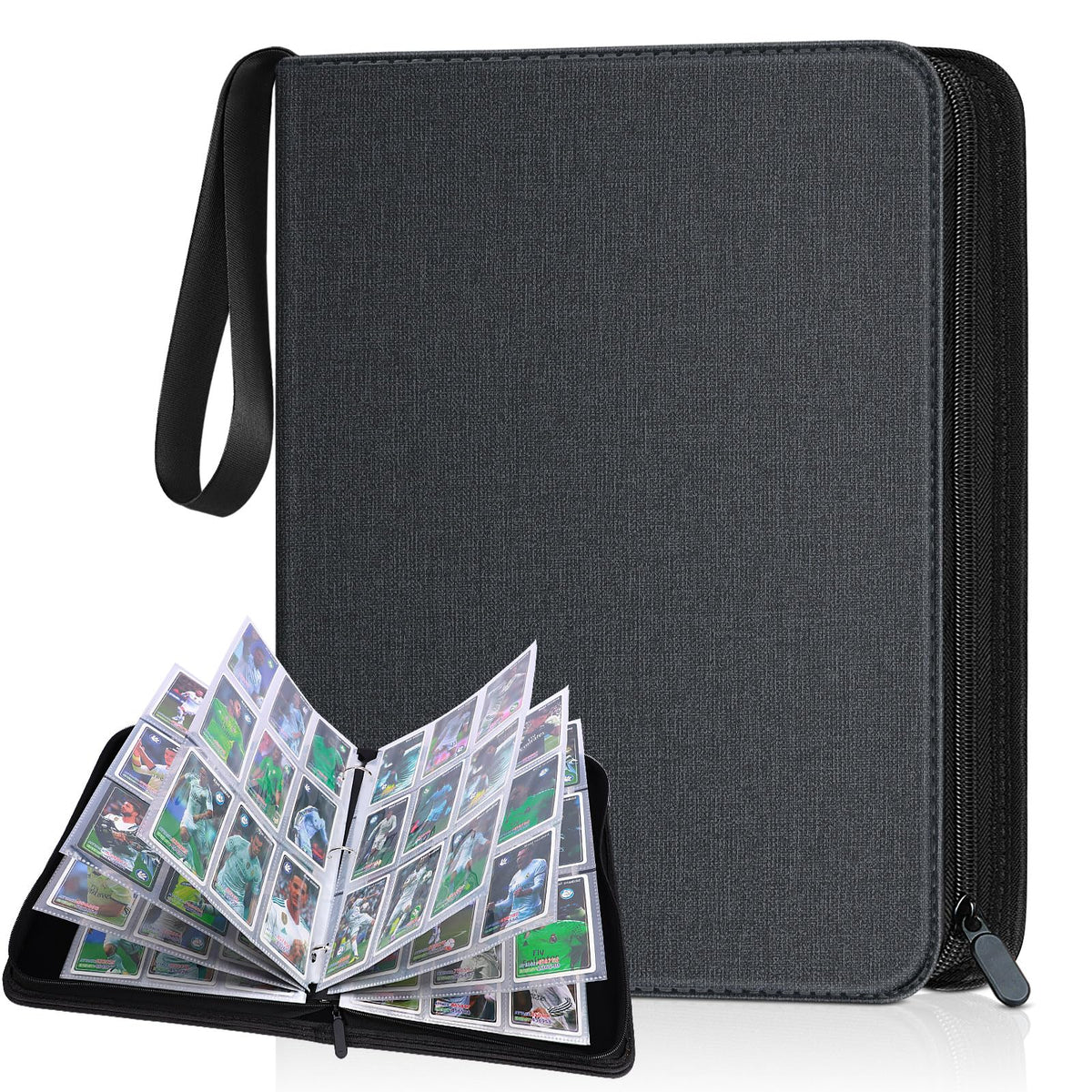 Kitoyz 900 Pockets Card Binder - Durable PU Leather Card Album for Trading and Sports Cards