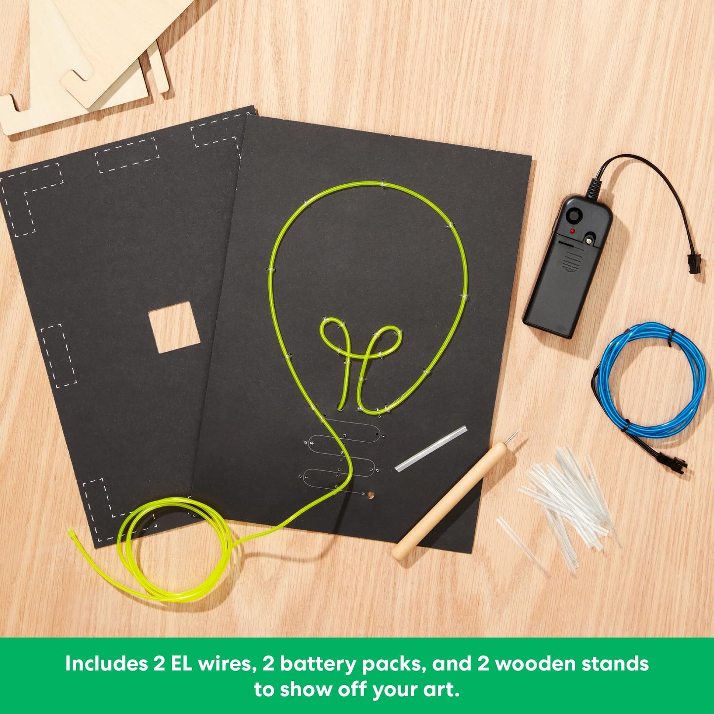 KiwiCo Light-Up Wire Art Kit — DIY Electroluminescent Signs for Kids