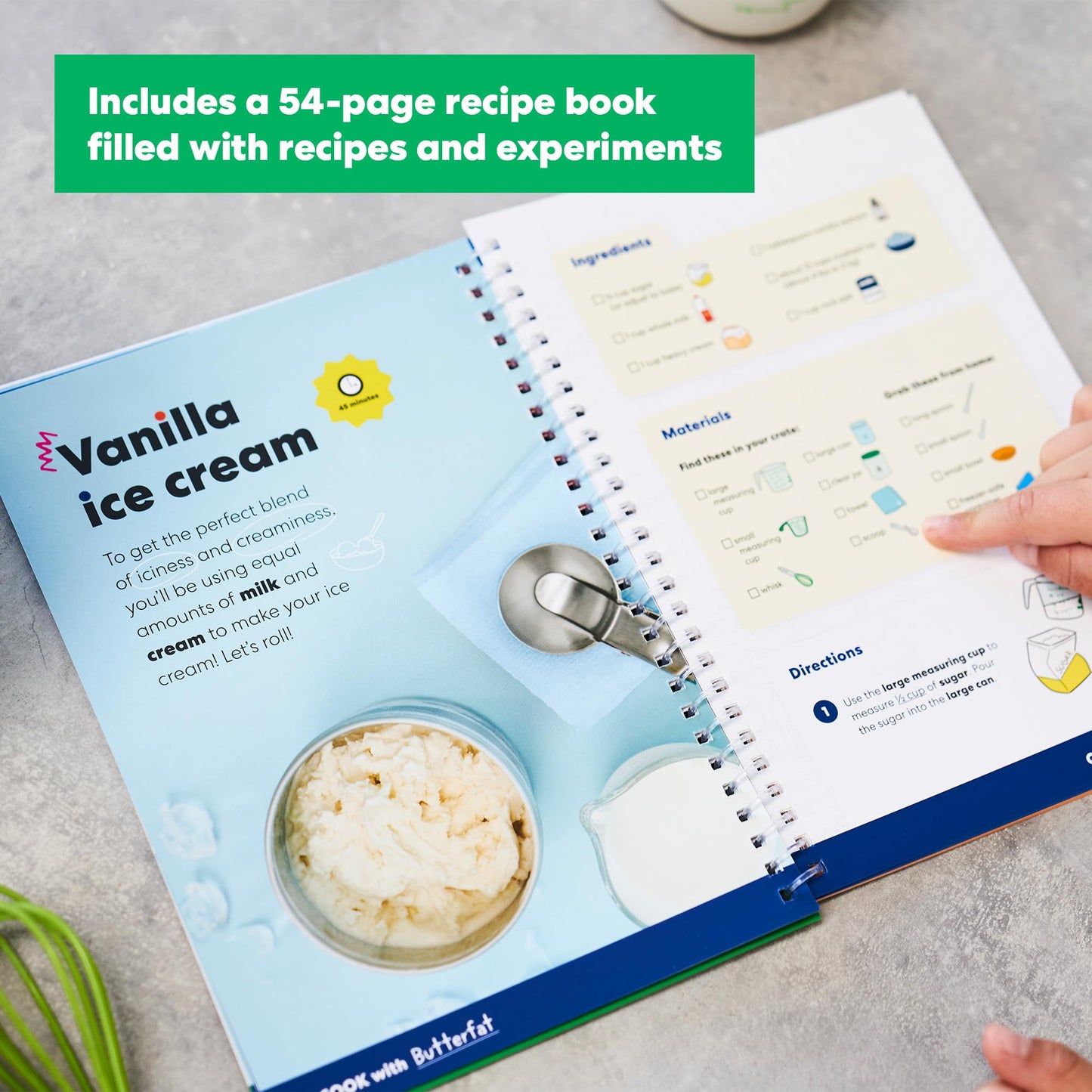 KiwiCo Science of Cooking: Ice Cream Kit for Ages 5+ | Learn Kitchen Chemistry