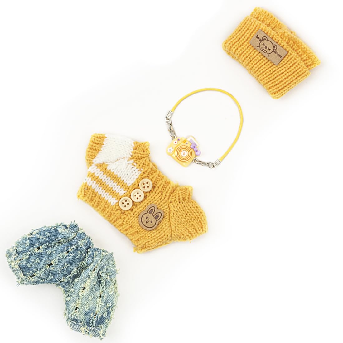 KIYEREE Clothes for Lububu 17cm Dolls — Outfit Set with Accessories for Cute Stylish Dress Up