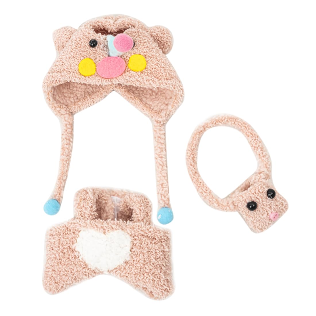 KIYEREE Lububu 17cm Doll Outfit Set – Pink Dress Up with Accessories