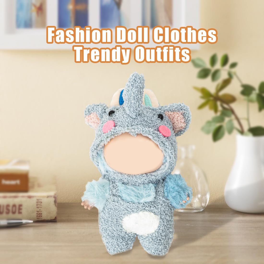 KIYEREE Lububu 17cm Doll Outfit with Accessories – Cute Dress-Up Set