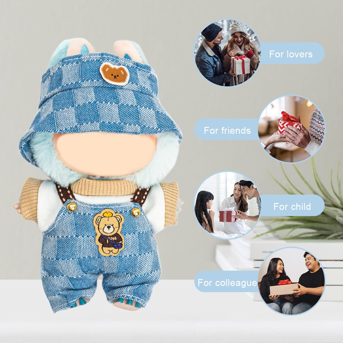 KIYEREE Lububu 17cm Dolls Outfit with Accessories | Cute Dress Up Set