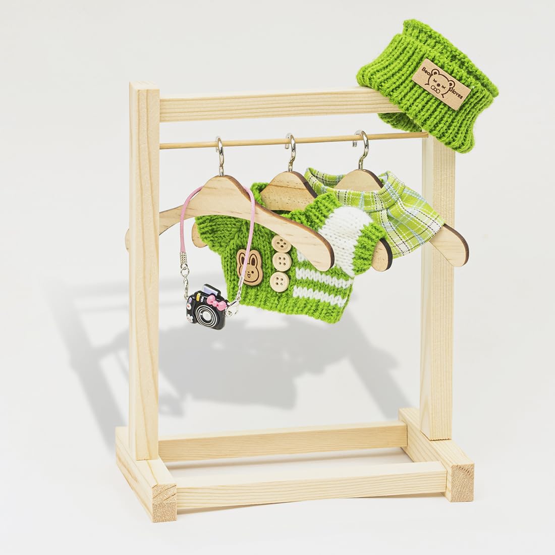 KIYEREE Lububu 17cm Doll Clothes & Accessories Set – Green Dress Up Outfit