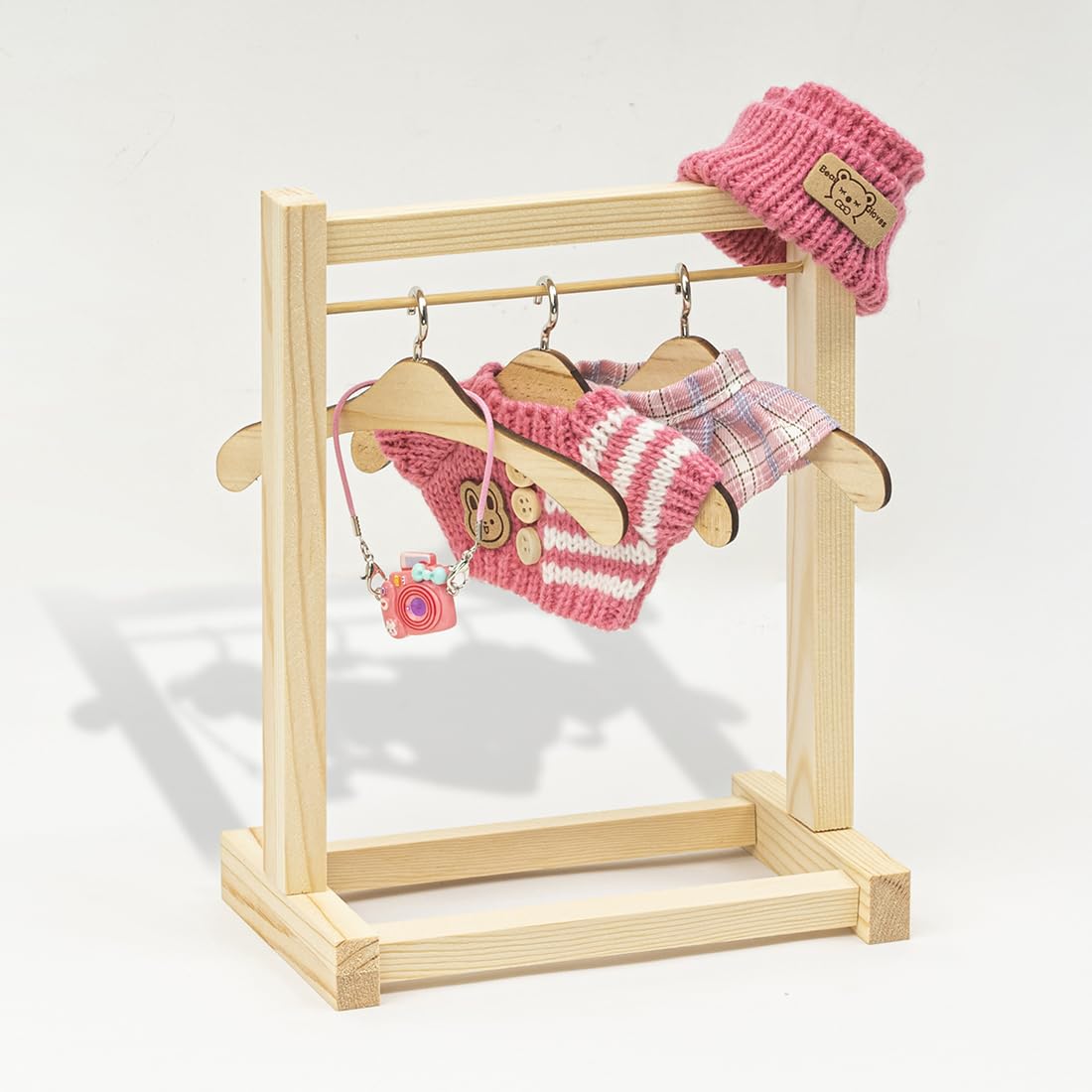 KIYEREE Lububu 17cm Doll Clothes – Rose Red Outfit & Accessories (Doll Not Included)