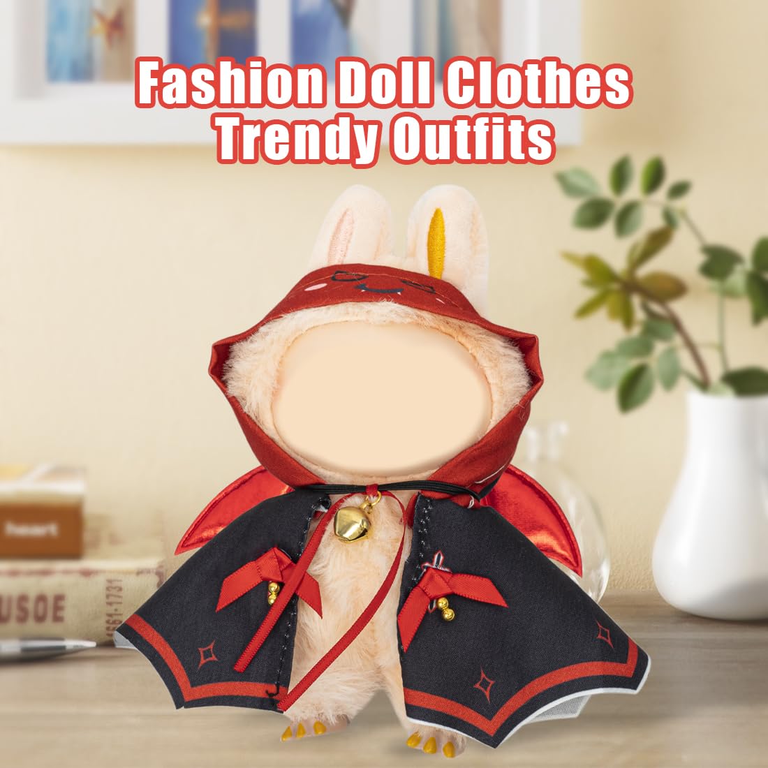 KIYEREE Clothes for Lububu 17cm Dolls – Outfit with Accessories for Dress Up
