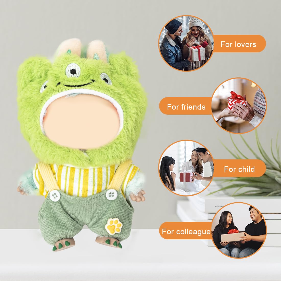 KIYEREE Lububu 17cm Doll Outfit with Accessories | Cute Dress Up Set