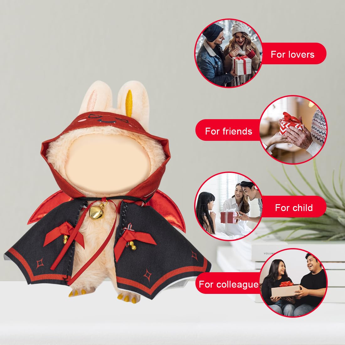 KIYEREE Clothes for Lububu 17cm Dolls – Outfit with Accessories for Dress Up