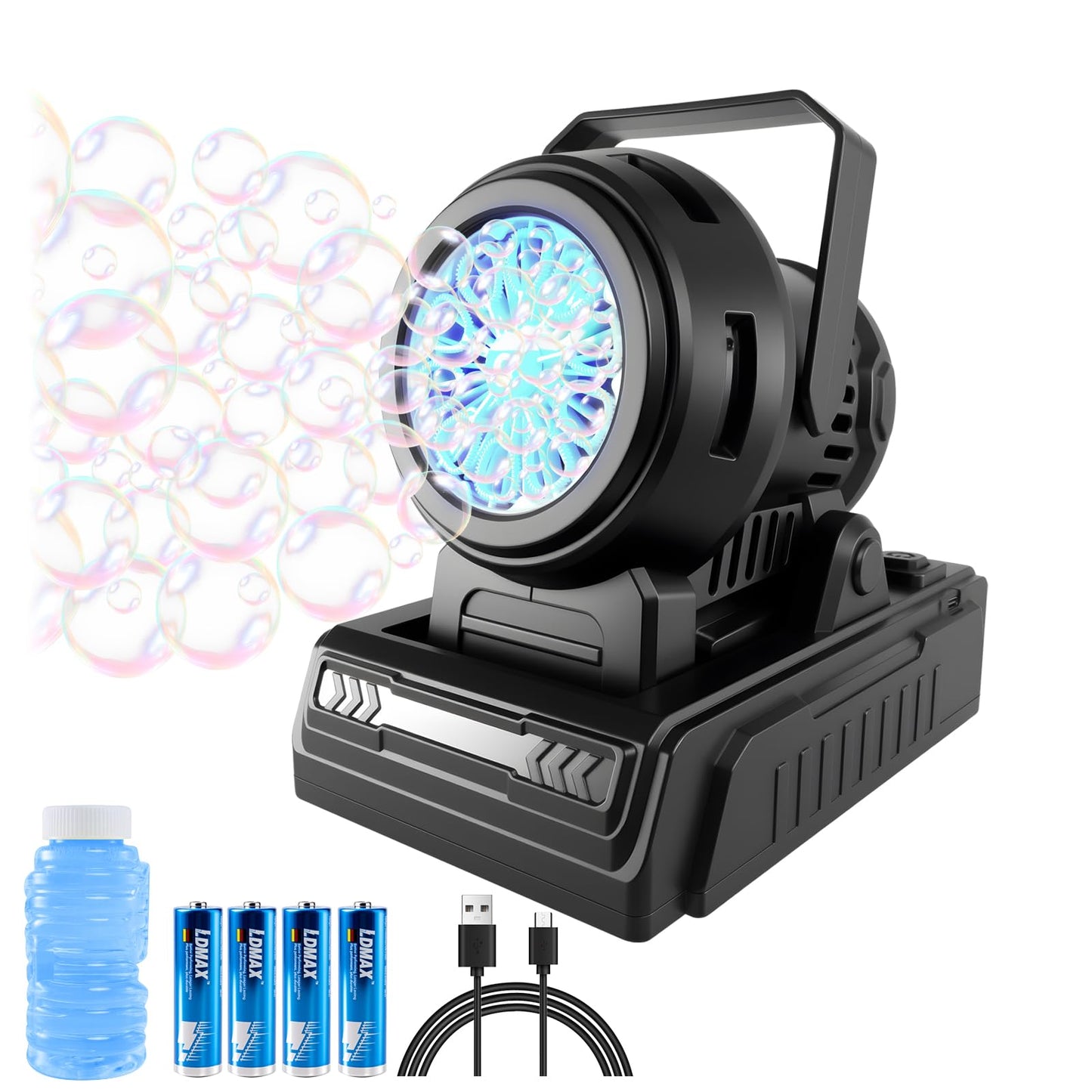Kizmore Bubble Machine – Rechargeable Bubble Maker for Kids | 20000+ Bubbles/Min