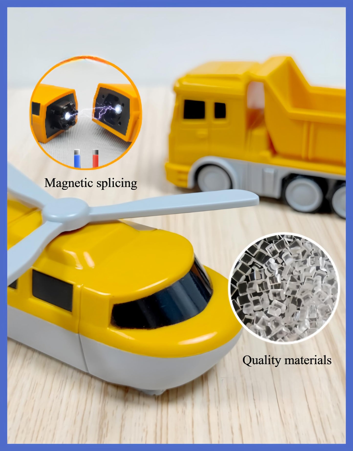 KKPOT Magnetic Transform Engineering Toy – Cars, Trucks & Robots with Storage (Ages 3-8)
