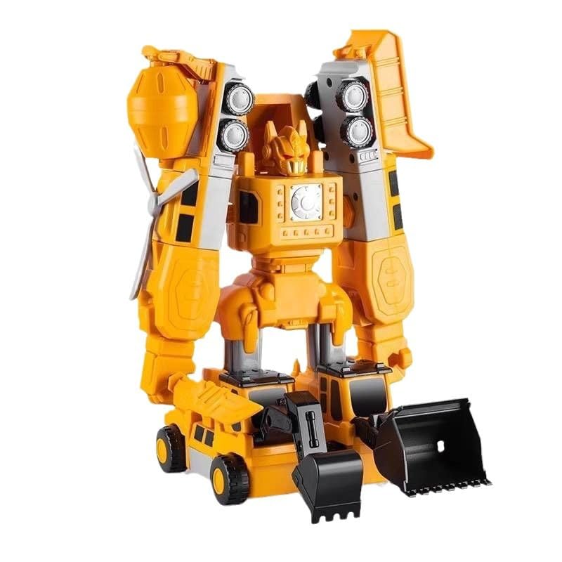 KKPOT Magnetic Transform Engineering Toy – Cars, Trucks & Robots with Storage (Ages 3-8)