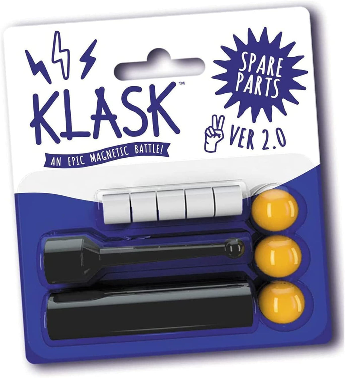 KLASK Spare Part Set 2.0 — Official Replacement Parts for All KLASK Games | Magnetic Skill Party Game