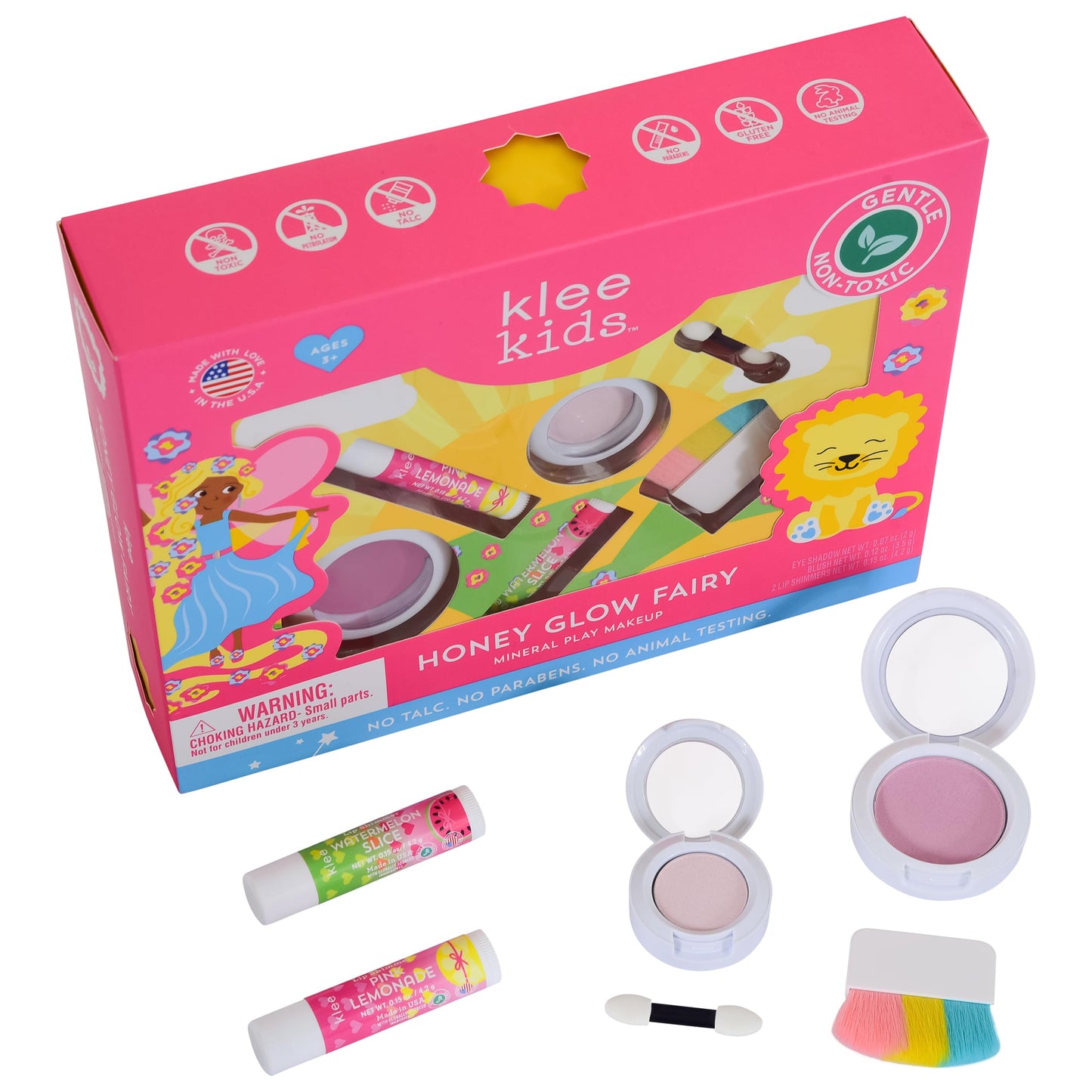 Klee Naturals Luna Star Klee Kids Makeup Kit – Gentle, Non-Toxic & Made in USA | Honey Glow Fairy