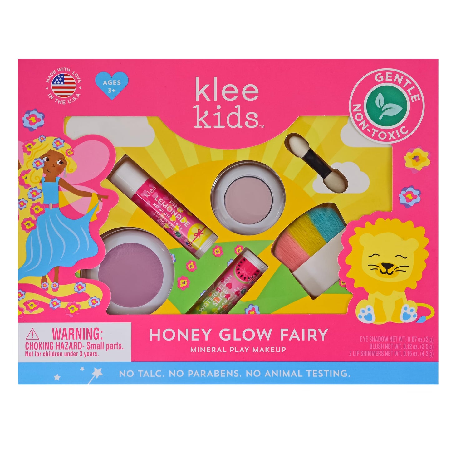 Klee Naturals Luna Star Klee Kids Makeup Kit – Gentle, Non-Toxic & Made in USA | Honey Glow Fairy