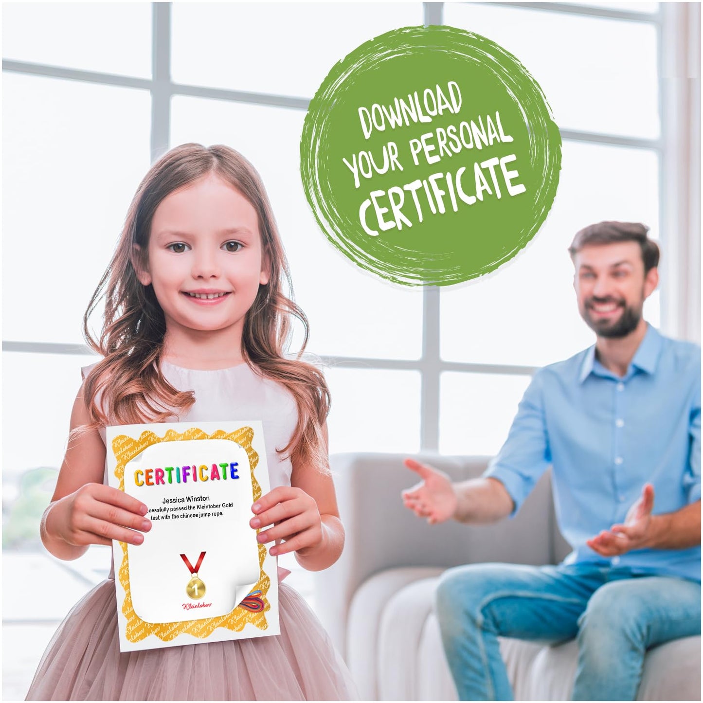 Kleintober Chinese Jump Rope – Indoor/Outdoor Gummitwist, 10 Games (Ages 8-12)