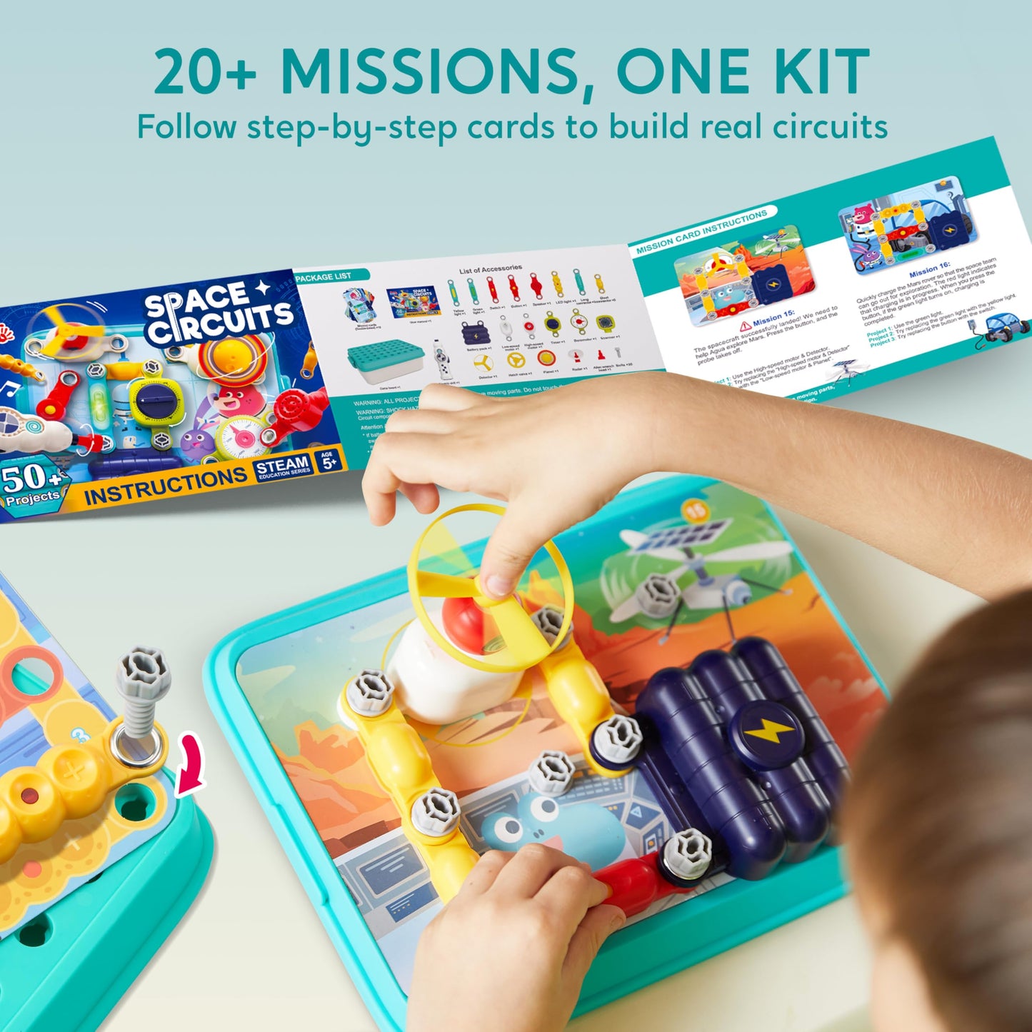 Klever Kits Space Circuits: 50+ Projects for Kids (Ages 5-8+)
