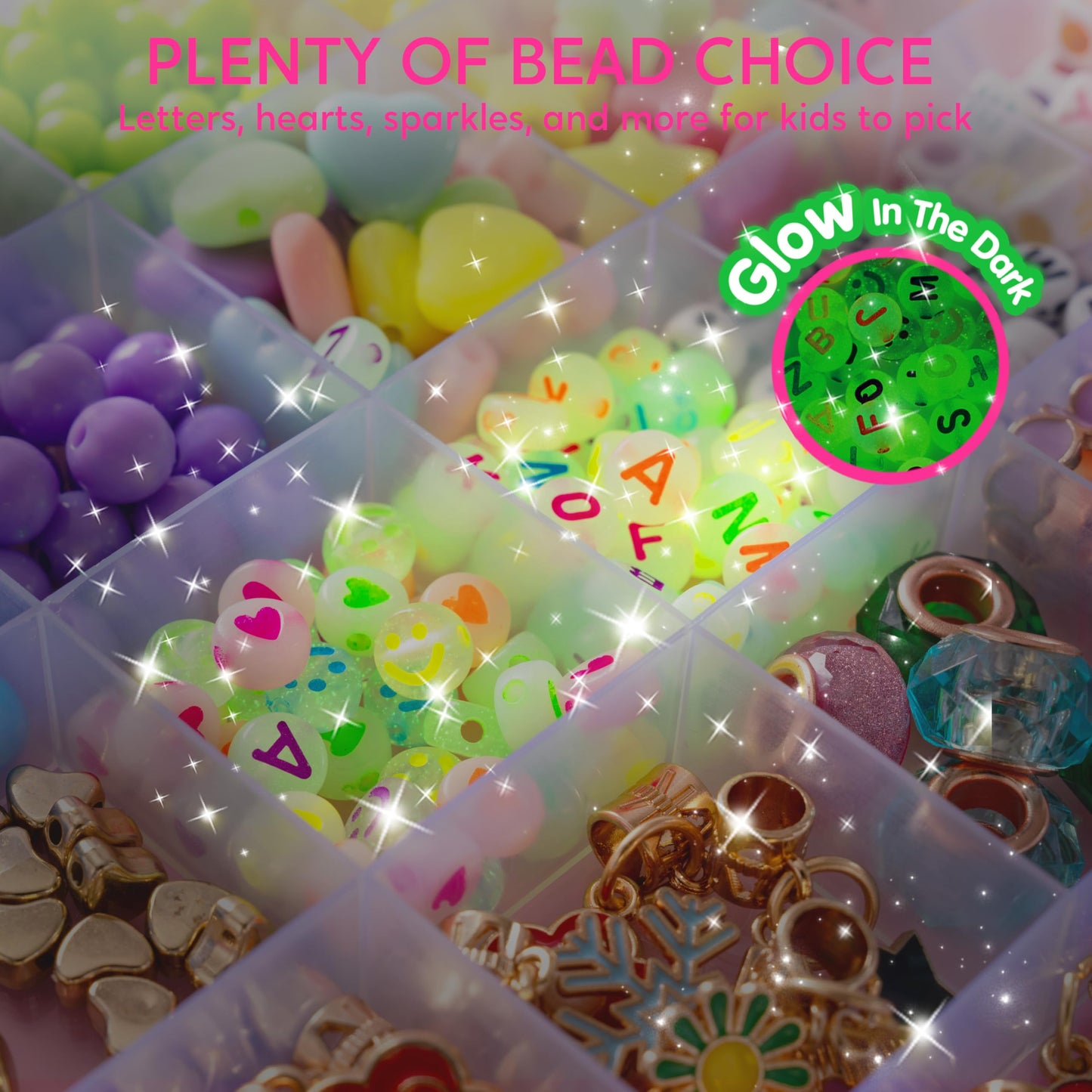 Klever Kits Princess Bracelet Making Kit – 650+ Beads, 30+ Designs, Safe Jewelry Craft for Girls