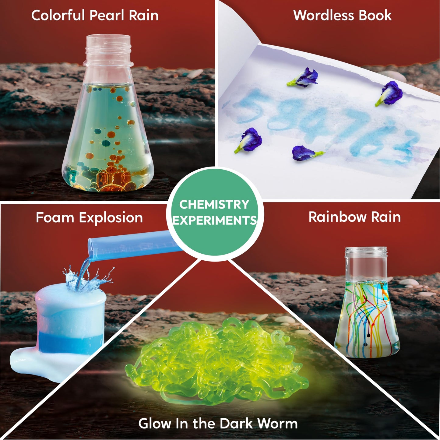 Klever Kits Amazing Science Kits – 85+ Experiments, Volcano & Crystal Tree for Kids 6–8+
