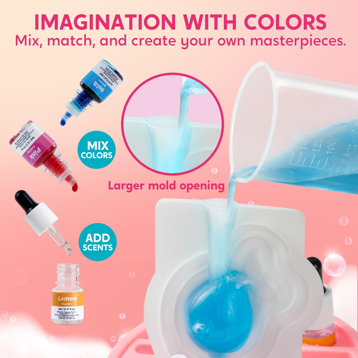 Klever Kits Unicorn Soap Making Kit – 4 Molds for Kids Aged 6-12