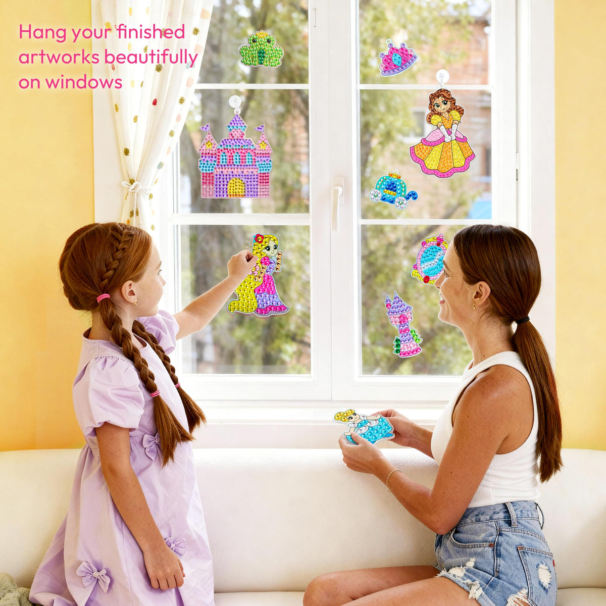 Klever Kits Gem Princess: 16-Project Diamond Art Kit for Girls 6-12