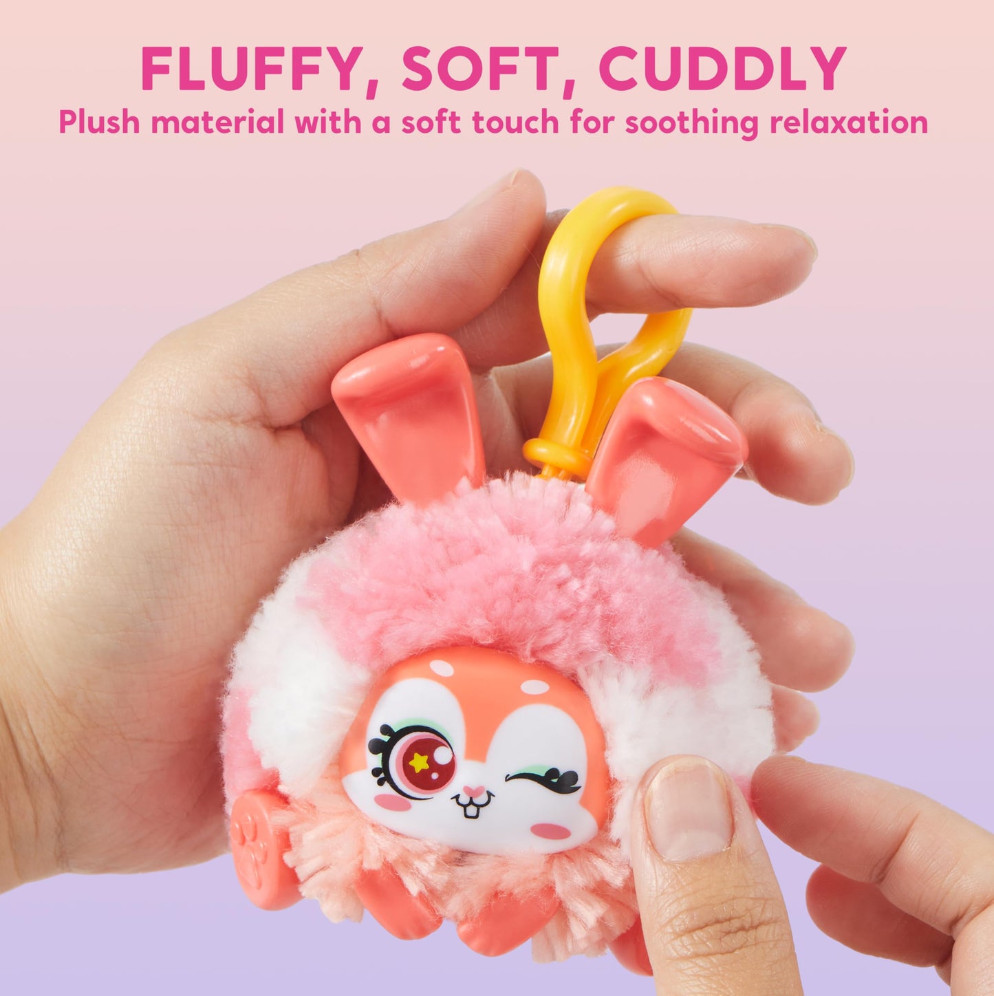 Klever Kits DIY Plush Keychain Craft Kit – 3-Model Set for Kids 6+ (Kit Includes Kitty, Puppy & Rabbit)