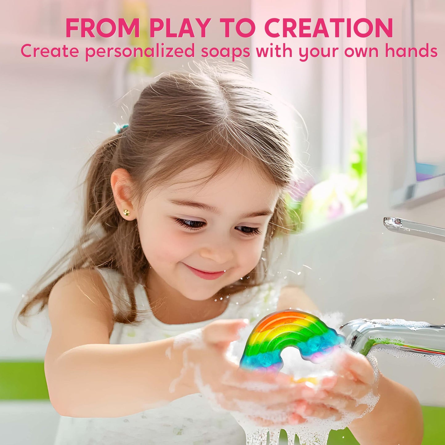 Klever Kits Unicorn Soap Making Kit – 4 Molds for Kids Aged 6-12