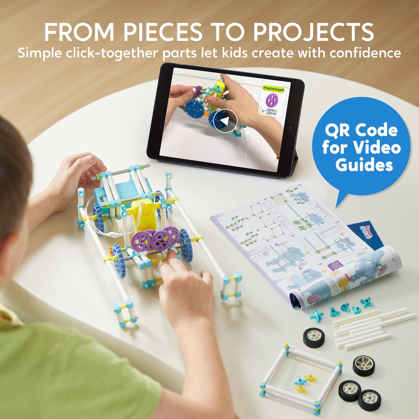 Klever Kits 36-in-1 Motor Robotic Kit – Educational STEM Toy for Ages 8-13