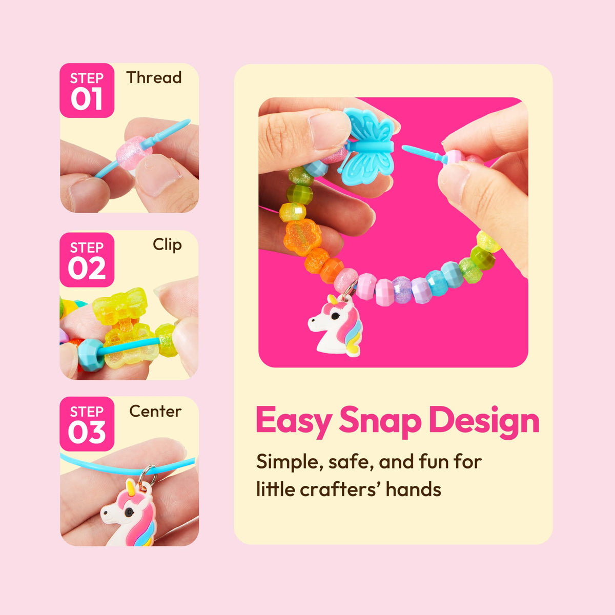 Klever Kits Jewelry Making Kit by JOVA — 350+ Beads, Flower Box, DIY Bracelets & Necklaces