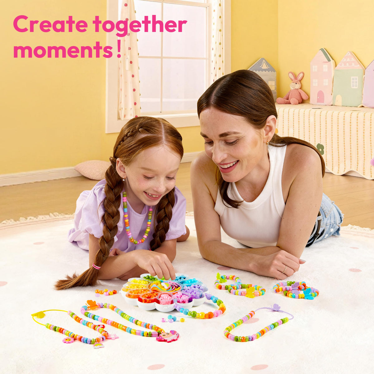 Klever Kits Jewelry Making Kit by JOVA — 350+ Beads, Flower Box, DIY Bracelets & Necklaces
