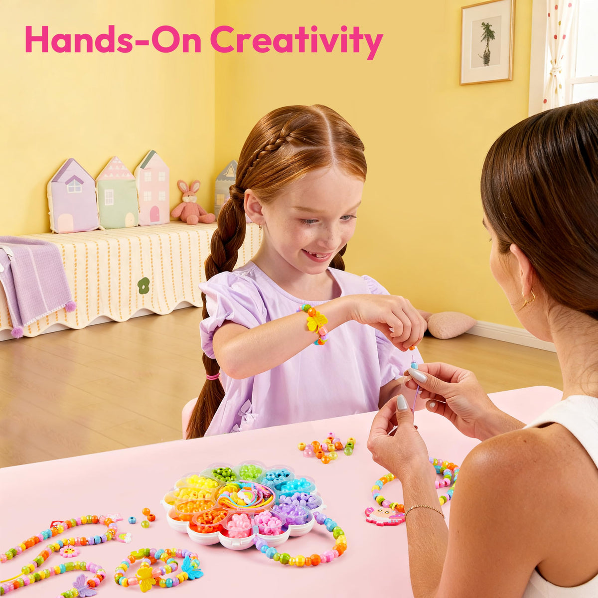 Klever Kits Jewelry Making Kit by JOVA — 350+ Beads, Flower Box, DIY Bracelets & Necklaces