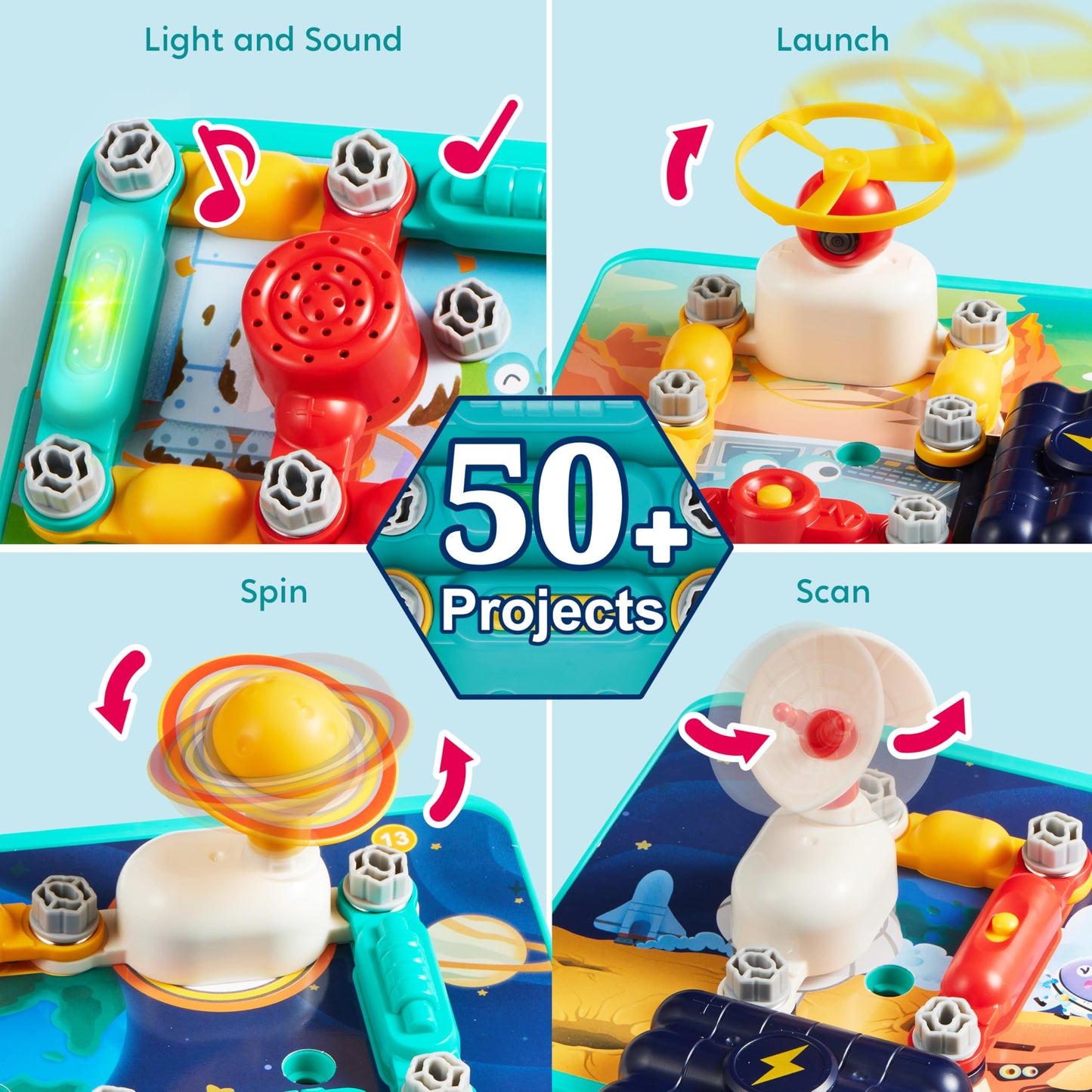 Klever Kits Space Circuits: 50+ Projects for Kids (Ages 5-8+)