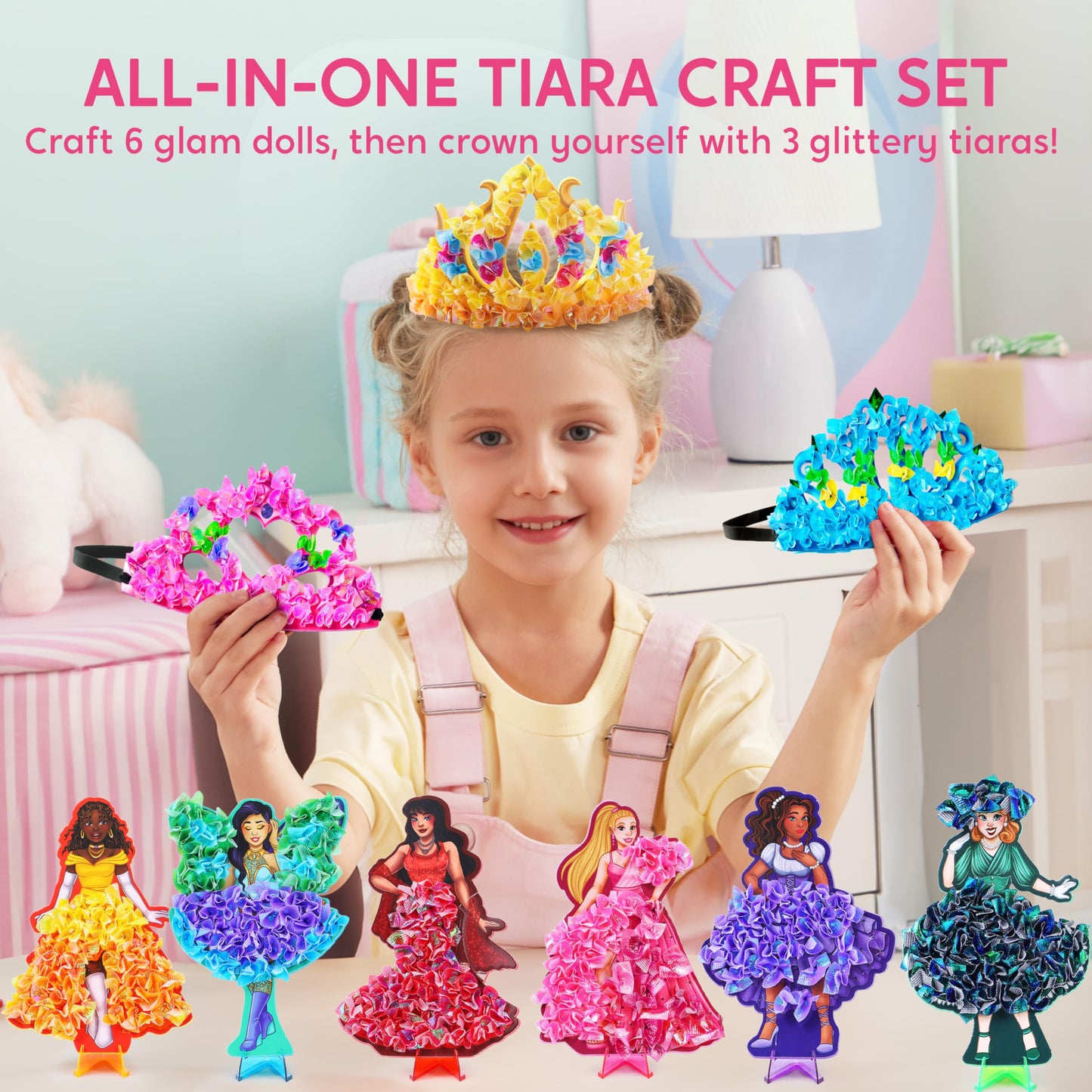 Klever Kits Poke-in Fun Art Crafts for Kids 4-8 – Princess Dress-Up DIY Kit by Jova