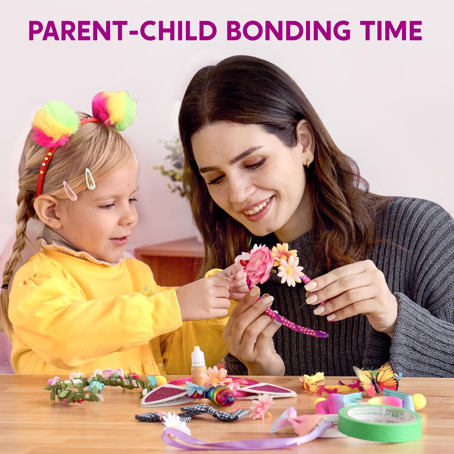 Klever Kits Headband Making Kit for Girls | DIY Hair Accessories & Flower Crowns