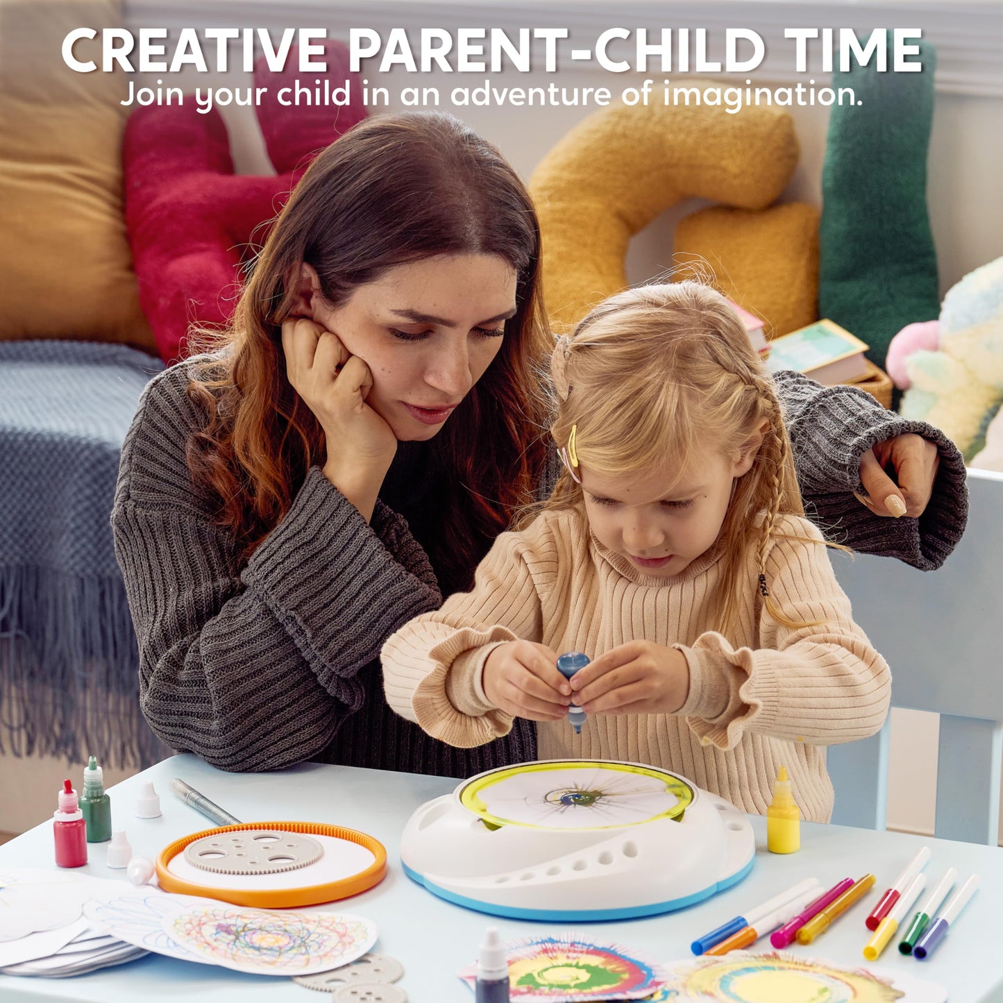 Klever Kits Spin Art for Kids – 2-in-1 Spin & Spiro Art Kit (Ages 6+)
