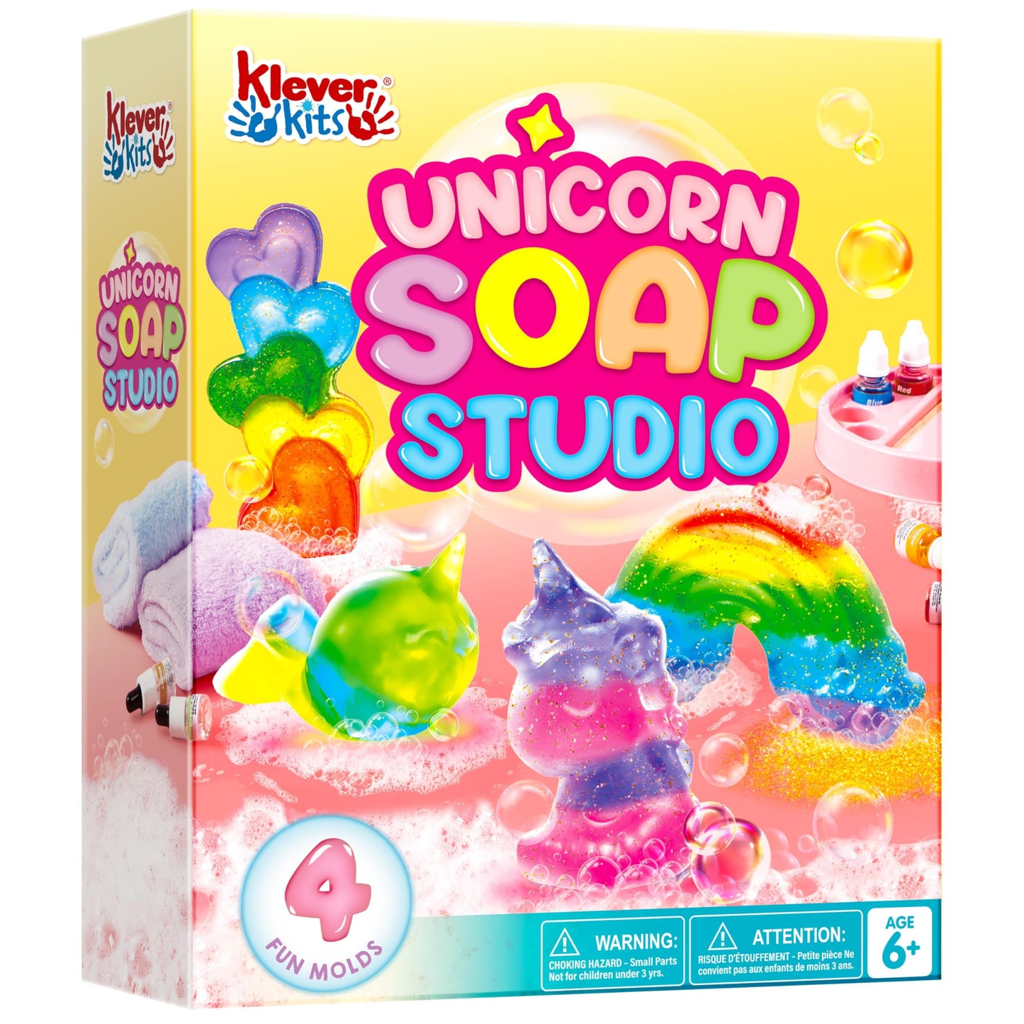 Klever Kits Unicorn Soap Making Kit – 4 Molds for Kids Aged 6-12