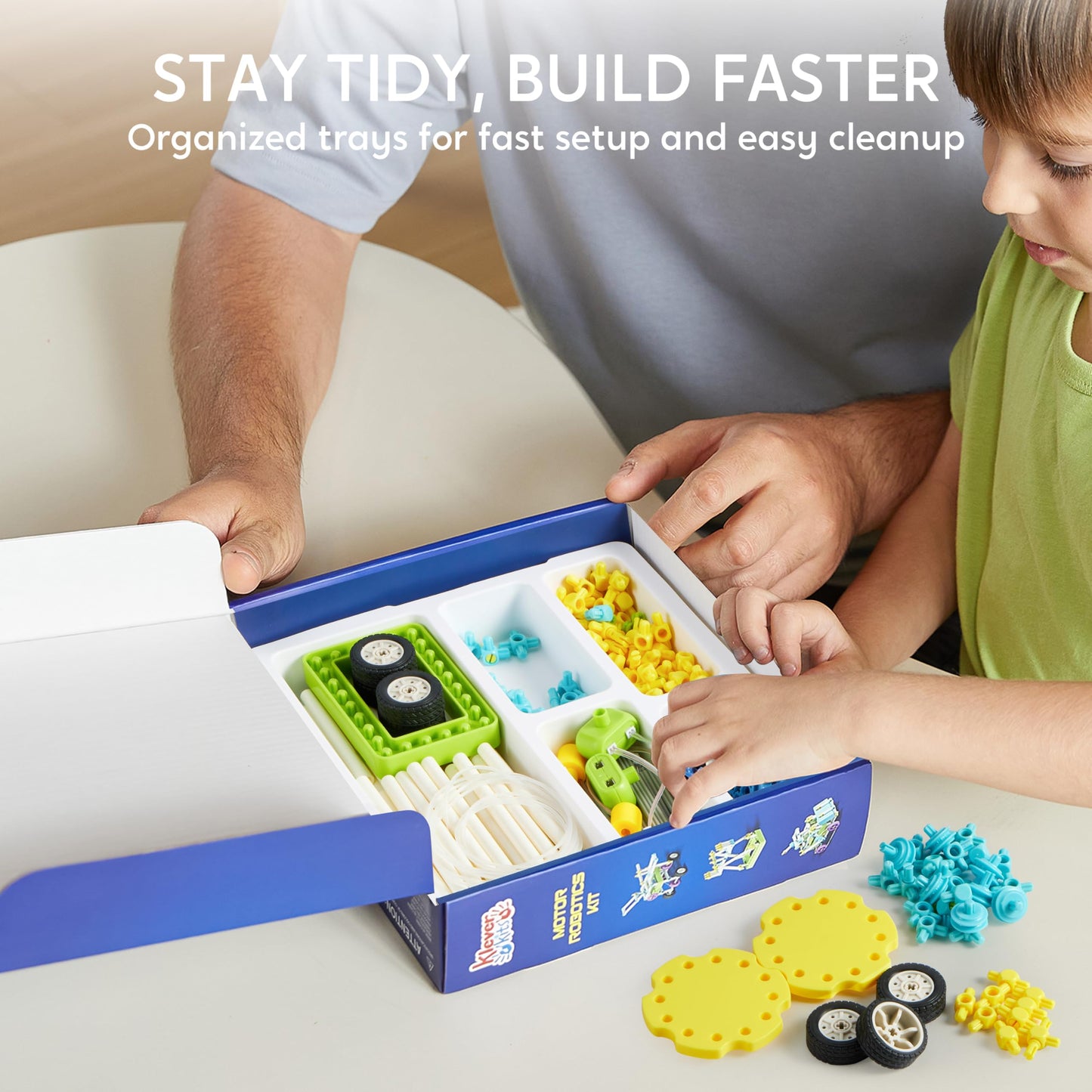 Klever Kits 36-in-1 Motor Robotic Kit – Educational STEM Toy for Ages 8-13