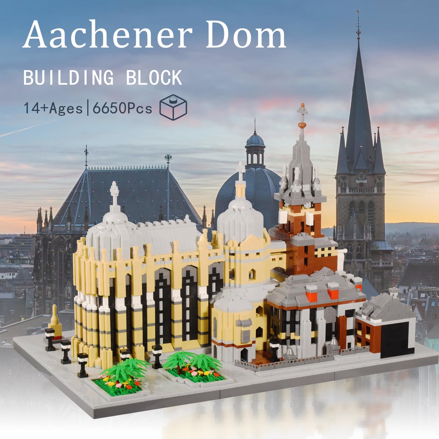KLMEi Aachen Cathedral 6650PCS Architecture Micro Building Blocks Set – DIY Collectible Model