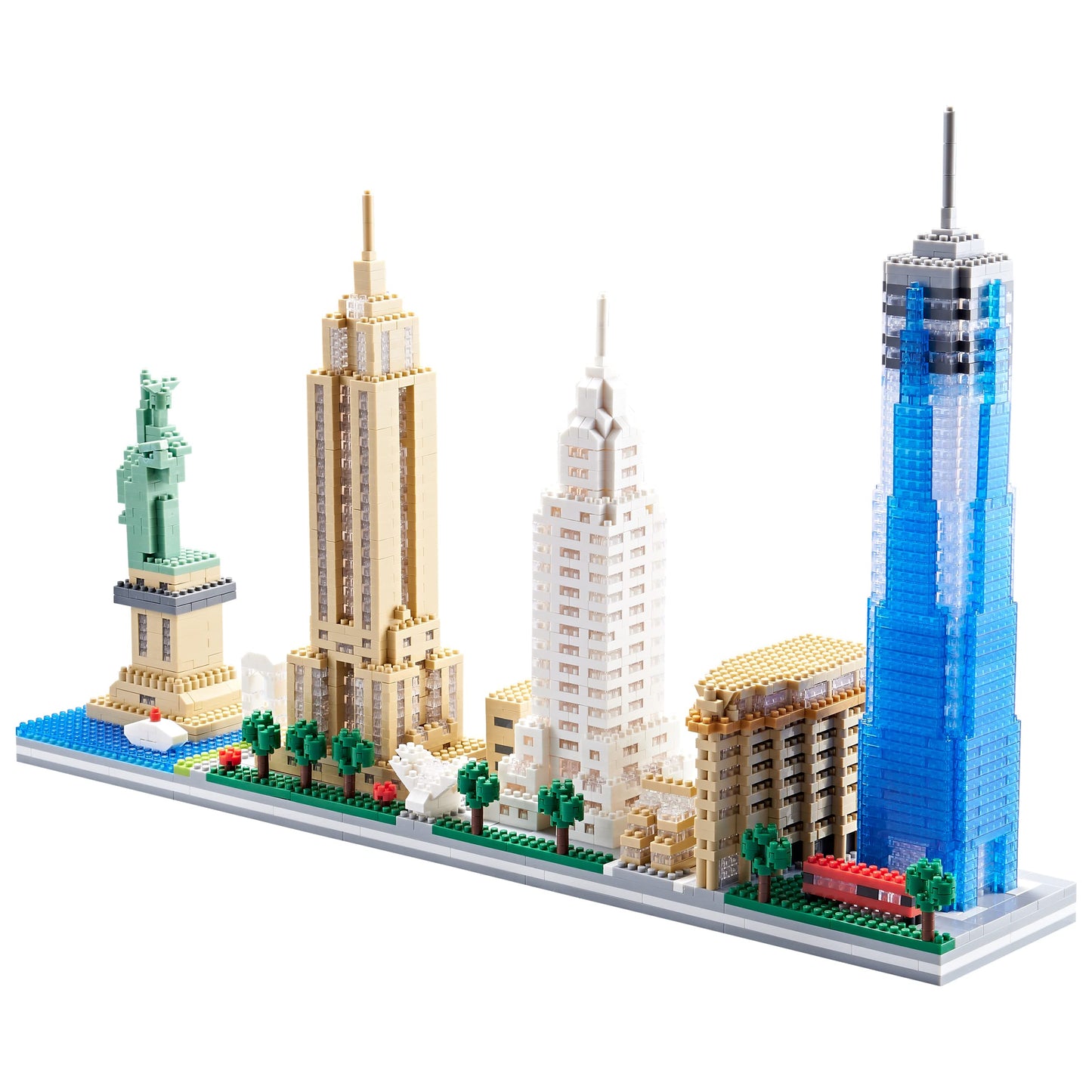 KLMEi City Architecture NYC Skyline Micro Building Blocks Set for Adults – 3452 Pieces