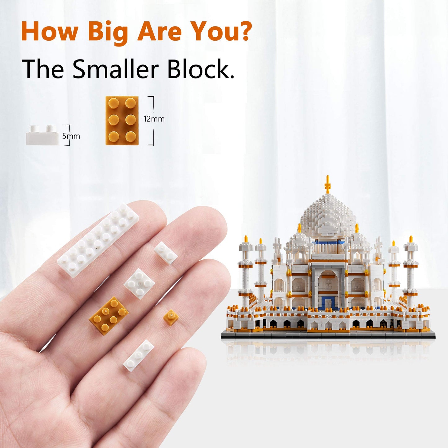 KLMEi Micro Mini Blocks Taj Mahal Building Set – 3950 Pieces, Ages 14+