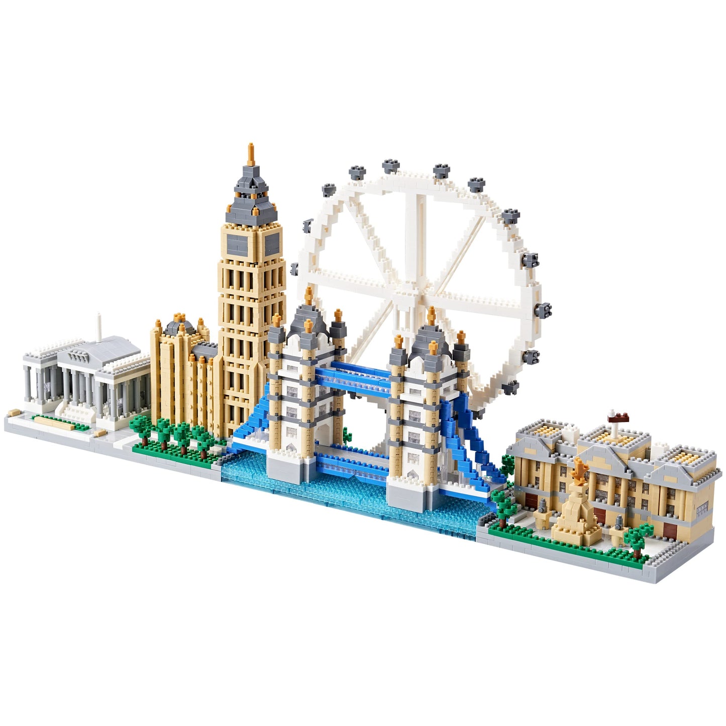 KLMEi London Skyline Micro Building Blocks Set – Architecture Model Kit, 3430 Pieces, Gift for Adults 14+