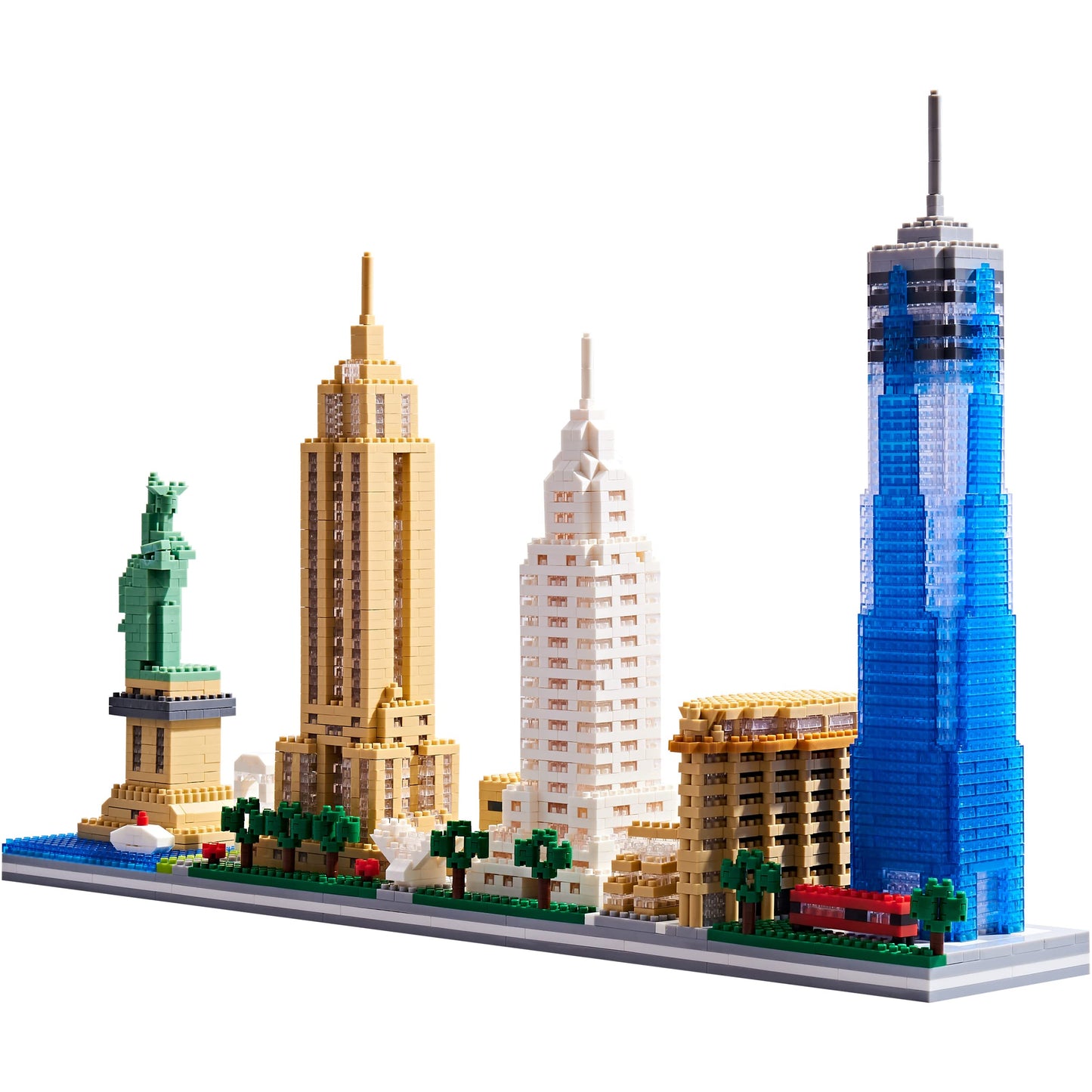 KLMEi City Architecture NYC Skyline Micro Building Blocks Set for Adults – 3452 Pieces